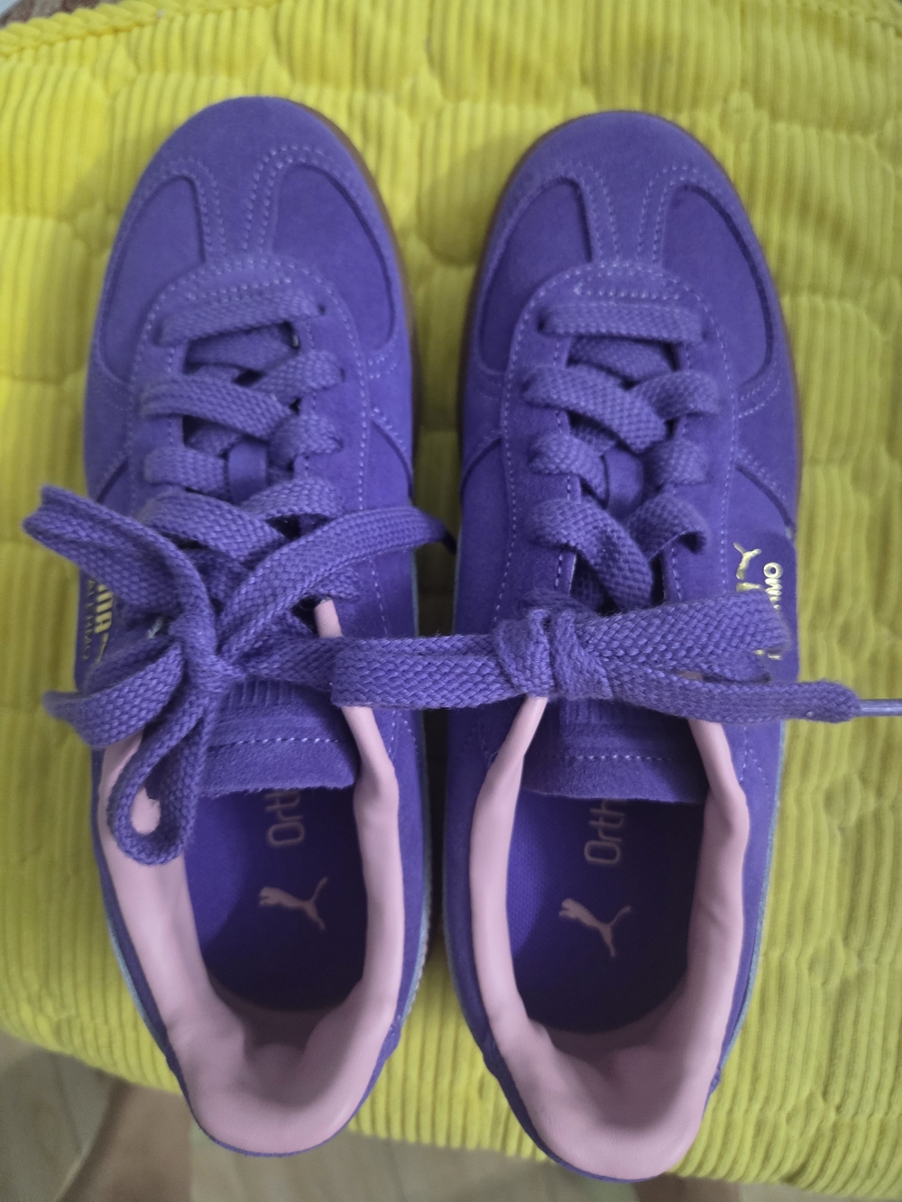 Puma Kids' Purple Lace-Up Sneakers